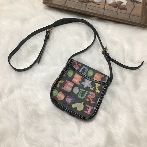 Vintage Dooney & Bourke Black Crayon CrossBody Bag - Picture 7 of 7